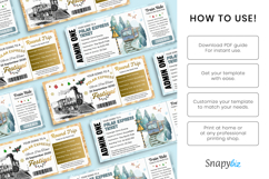 Personalized Polar Express Ticket, Canva Editable Template Product Image 4