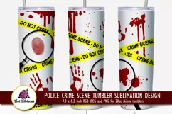 police crime scene tumbler sublimation