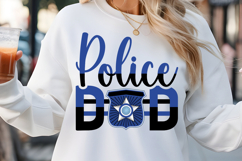 Police dad SVG, Keychain SVG Product Image 1