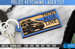 Personalized Police Keyrings Laser Cut Bundle, Name Keyrings Product Image 12