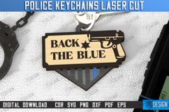 Personalized Police Keyrings Laser Cut Bundle, Name Keyrings Product Image 5