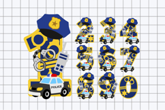 Police Numbers 3D SVG Product Image 2