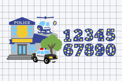 Police station Cake Topper 3D SVG Product Image 2