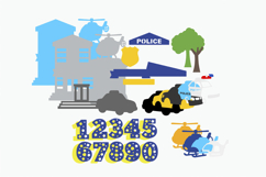 Police station Cake Topper 3D SVG Product Image 3