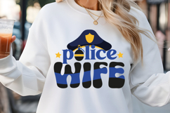 police wife SVG, Keychain SVG Product Image 1