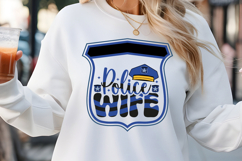 Police wife SVG, Keychain SVG Product Image 1
