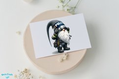 Police Gnome Watercolor Clipart - 24 Variations Product Image 9