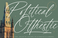 Political Otthestic - Modern Script Font Product Image 1