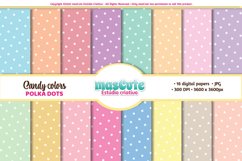 polka dots digital paper, pattern Product Image 1