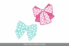 Polka Dot Bow Clipart Product Image 1