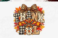Polka Dot Thankful PNG Product Image 5