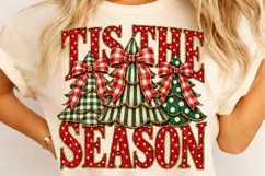 Pink Merry Christmas PNG | Polka Dot Bow & Leopard Christmas Product Image 4