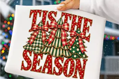 Pink Merry Christmas PNG | Polka Dot Bow & Leopard Christmas Product Image 5