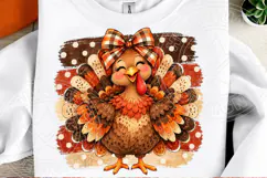 Polka Dot Turkey Thanksgiving PNG Product Image 2