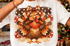 Polka Dot Turkey Thanksgiving PNG Product Image 3