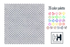 Polka dots on fabric texture, digital paper pack Product Image 3