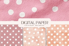 Polka dots Background Wallpaper Digital Paper Gift Wrap_2 Product Image 1