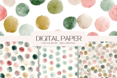Polka dots Background Wallpaper Digital Paper Gift Wrap_1 Product Image 1