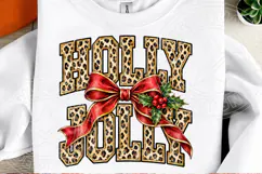Polka Dots Stripes Holly Jolly Sublimation Product Image 2