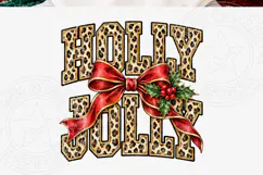 Polka Dots Stripes Holly Jolly Sublimation Product Image 5