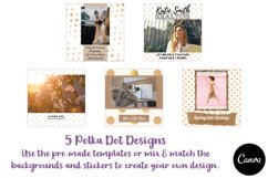 Polka Dotted Instagram Posts Canva Templates