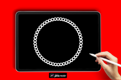 Procreate Monoline Brush with Polka Dots