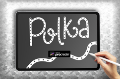 Polka Monoline Procreate Brush | Elegant Dotted Liner Product Image 3