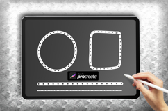 Polka Monoline Procreate Brush | Elegant Dotted Liner Product Image 2
