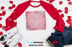 Pink Plaid Polka Dots Backsplash | Valentine Sublimation PNG Product Image 1