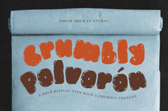Polvorón - Crumbly Textured Bold Display Font Product Image 1
