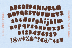 Polvorón - Crumbly Textured Bold Display Font Product Image 10