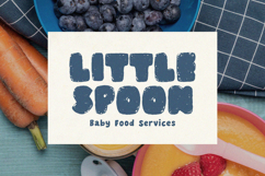 Polvorón - Crumbly Textured Bold Display Font Product Image 7