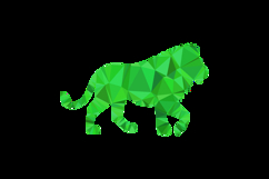 Polygonal art style animal lion character design Product Image 2