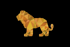Polygonal art style animal lion character graphic Product Image 2