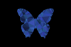 Polygonal art style butterfly character clipart Product Image 2