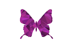 Polygonal art style butterfly character design Product Image 1