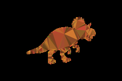 Polygonal art style dinosaur character clipart Product Image 2