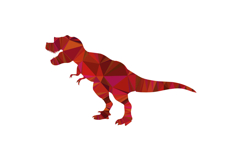 Polygonal art style dinosaur character design Product Image 1