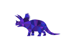 Polygonal art style dinosaur character graphic Product Image 1