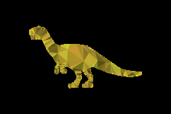 Polygonal art style dinosaur character vector Product Image 2