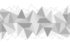 Polygonal background in white and grey color Product Image 2
