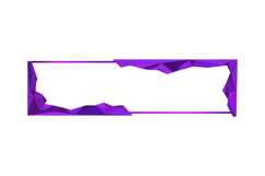 Polygonal purple style art horizontal frame art decoration Product Image 1