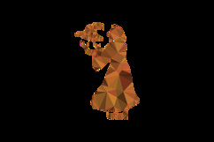 Polygonal style design halloween witch character graphic Product Image 2
