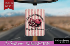 Pomegranate Vintage Fruit Air Freshener PNG Summer PNG Product Image 1