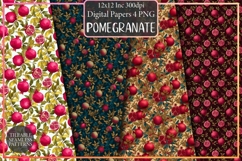 Pomegranate Seamless Patterns Product Image 1