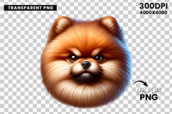 pomeranian clipart, pomeranian png, dog clipart, dog png, sublimation design, fluffy dog art, pet clipart, funny animal png, dog lover gift, printable clipart
