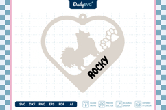 Lovely Dog Keychain SVG Product Image 2