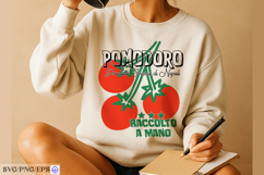 Tomato Trendy Hand Drawn PNG Sublimation Product Image 1
