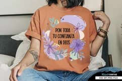 Pon Toda Tu Confianza En Dios Sublimation PNG Product Image 1