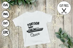 pontoon queen svg